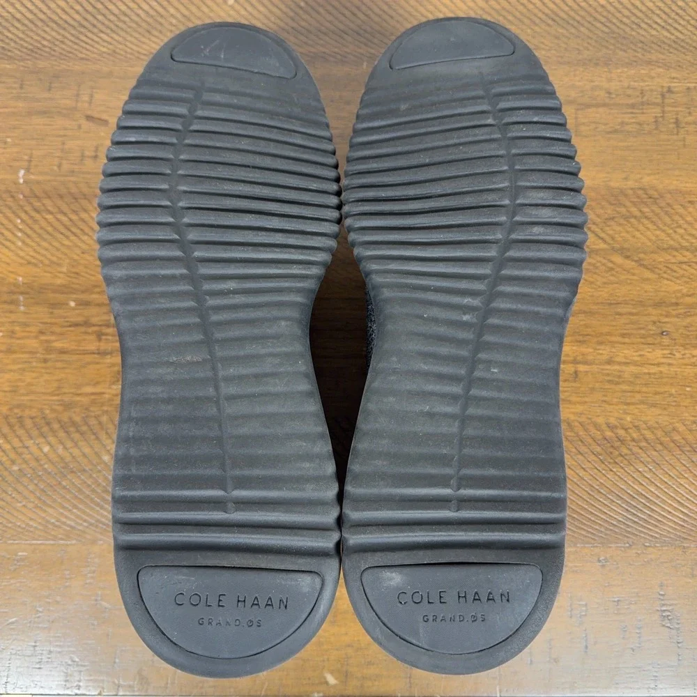 Cole Haan Shoes Mens 10‎ Black Gray 2.ZERØGRAND Stitchlite Wingtip Oxford C27563